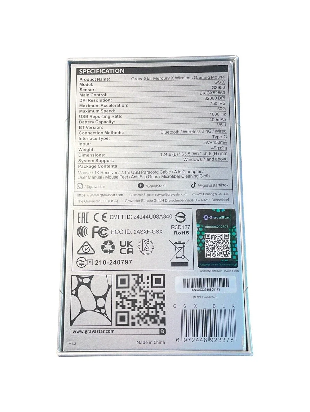 N/A gravastar mercury